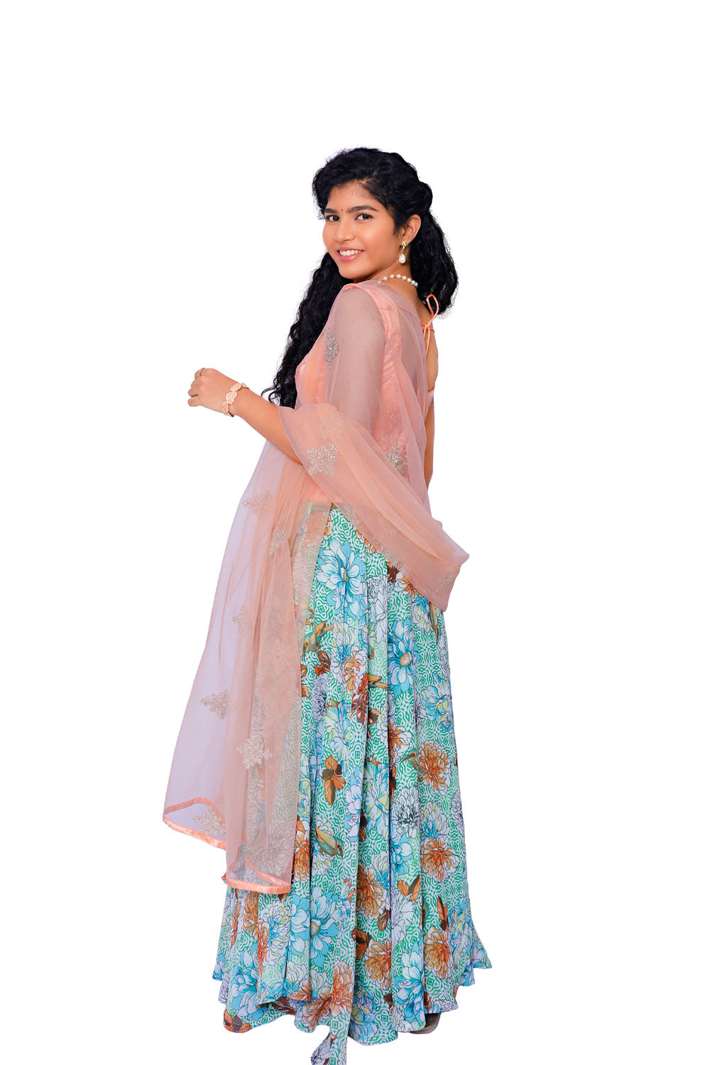 Women Floral Print Stitched Lehenga Choli |  S3L221
