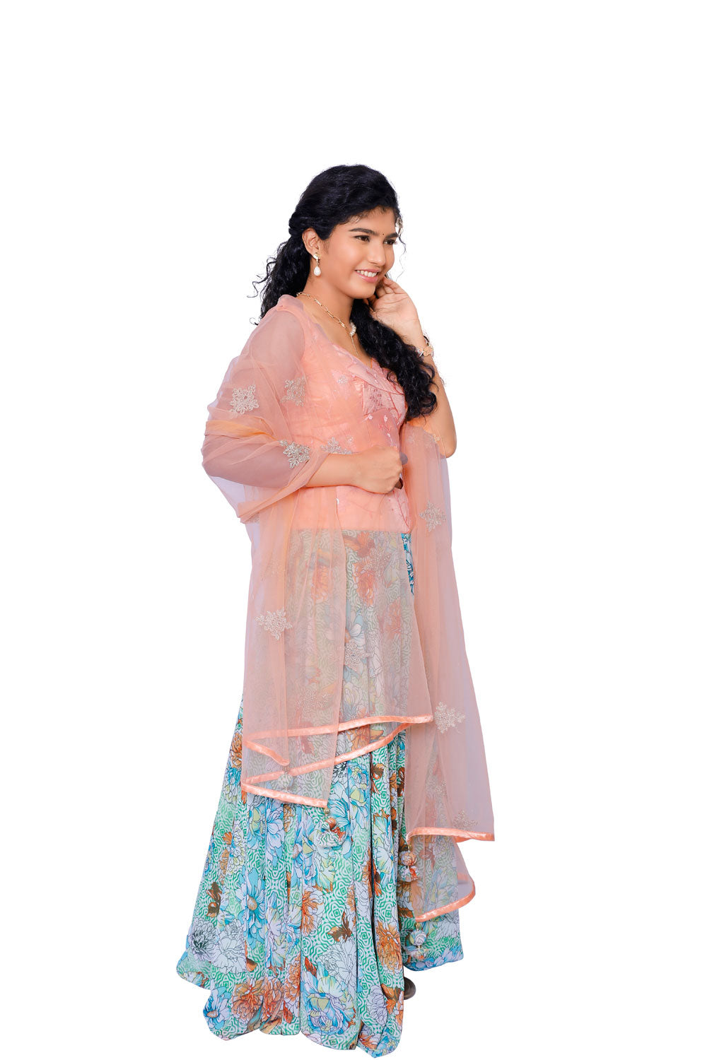 Women Floral Print Stitched Lehenga Choli |  S3L221