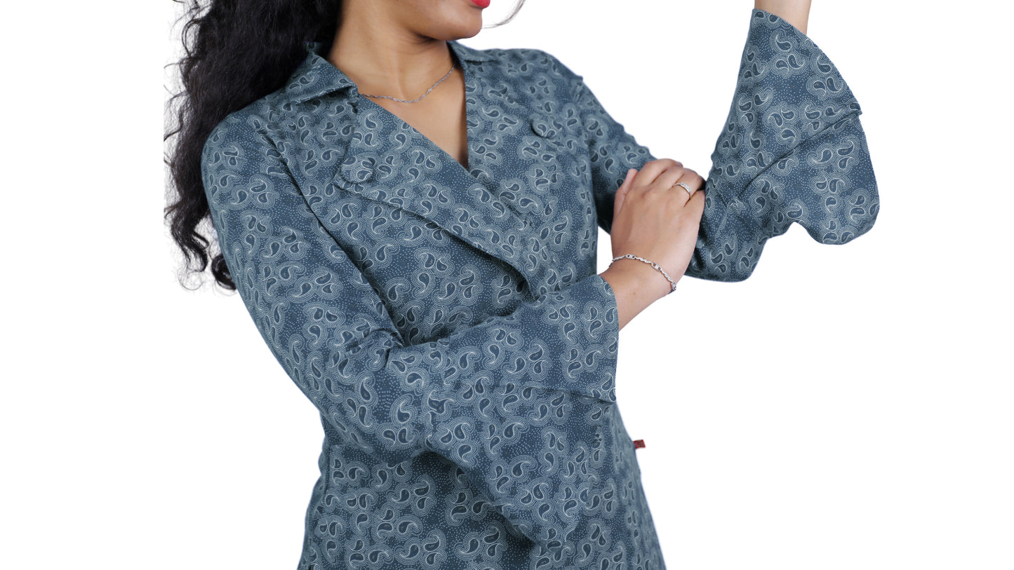 Women Paisley Straight Kurta | S3K044
