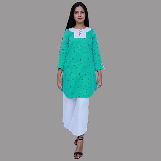 Mint Green Light Straight kurta Set | S3W177