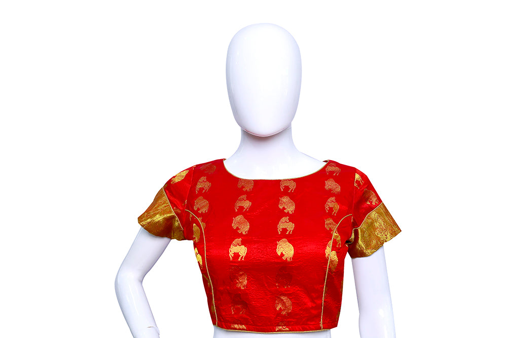 Candy Apple Color Princess Cut Blouse  | S3B29