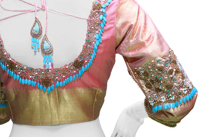 Heavy Maggam Work Wedding Pattu Blouse  | S3MB10