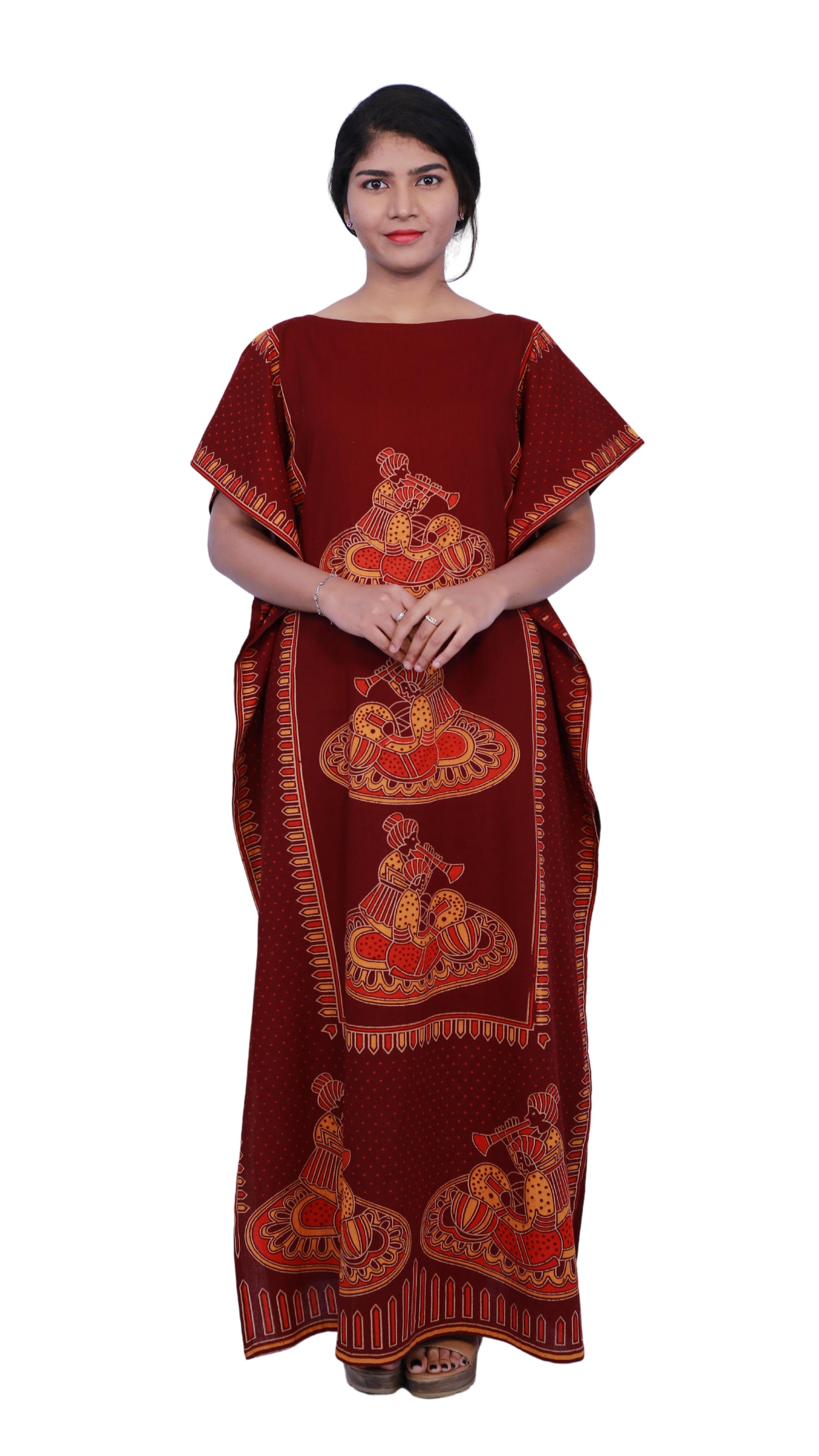 Maroon full length Kafthan | S3FK494