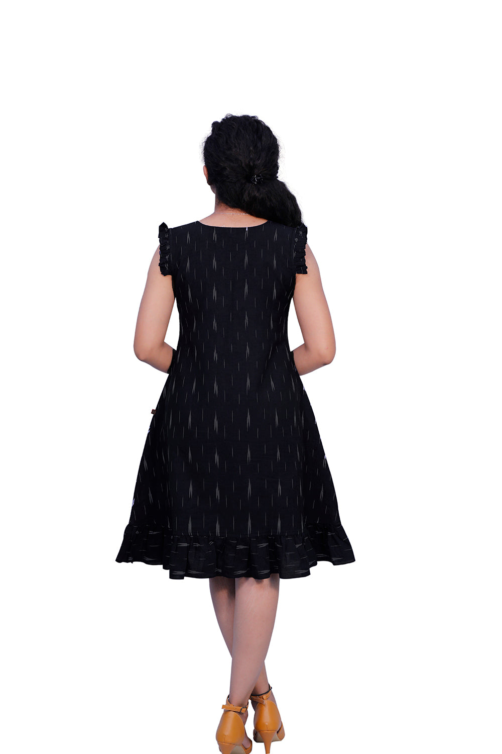 Women Fit and Flare Dark Blue Dress |  S3D726