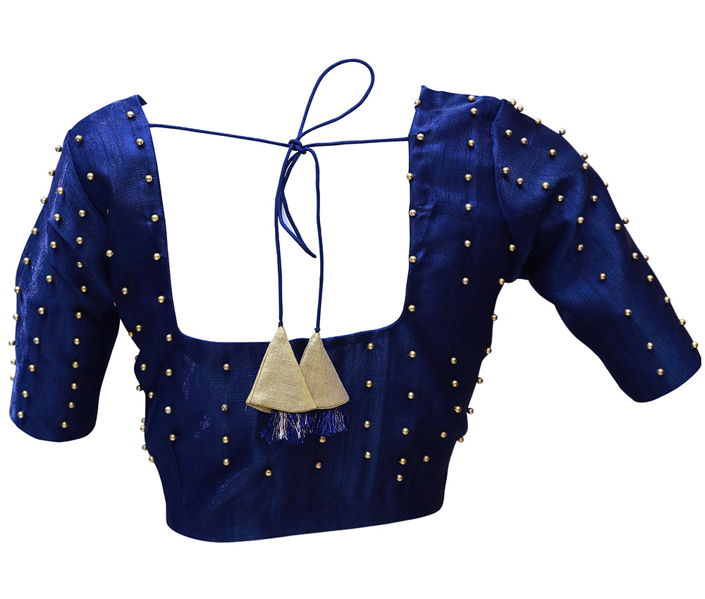 Navy Blue Maggam Work Bloues |  S3MB4