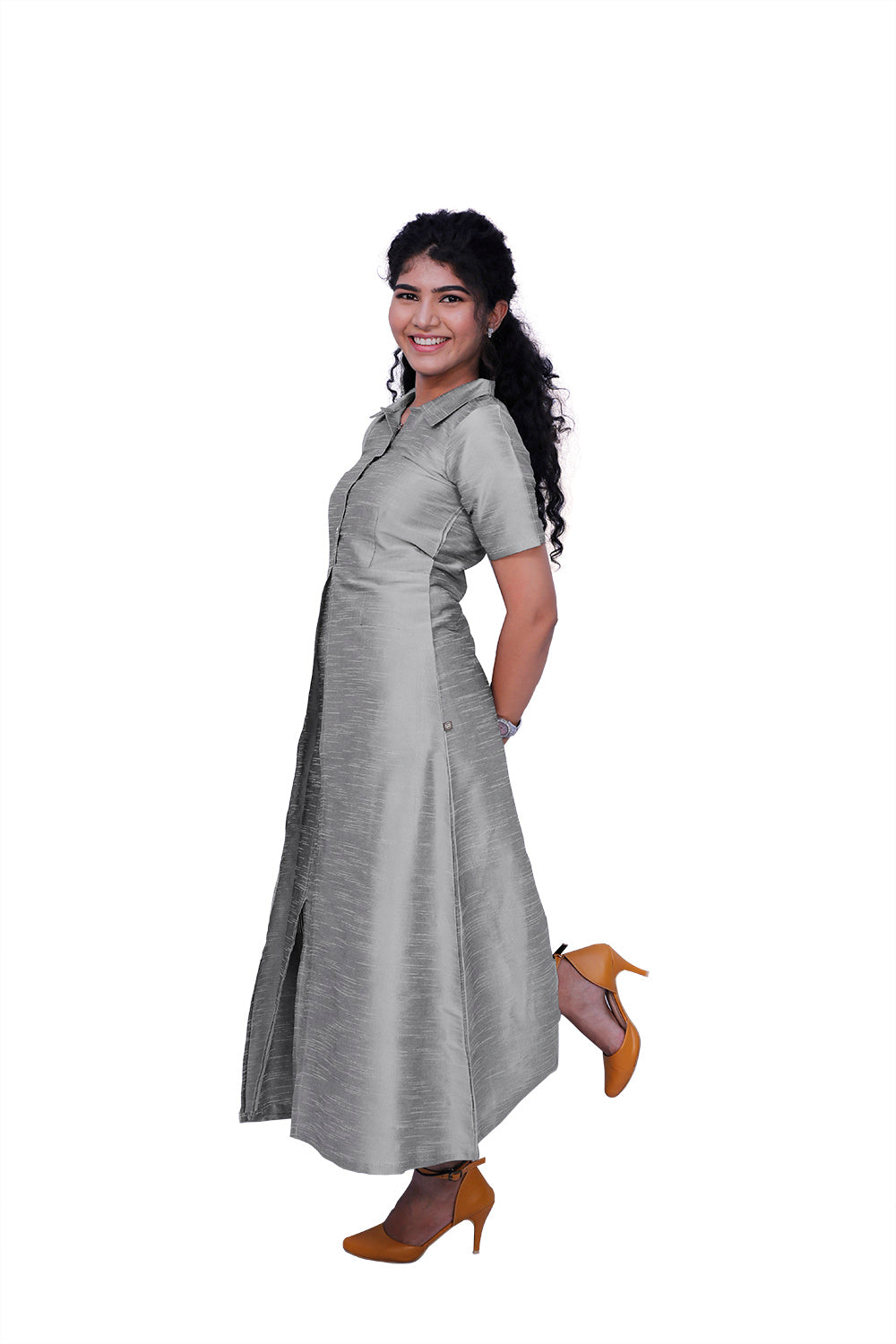 Women Solid A-line Kurta | S3K410