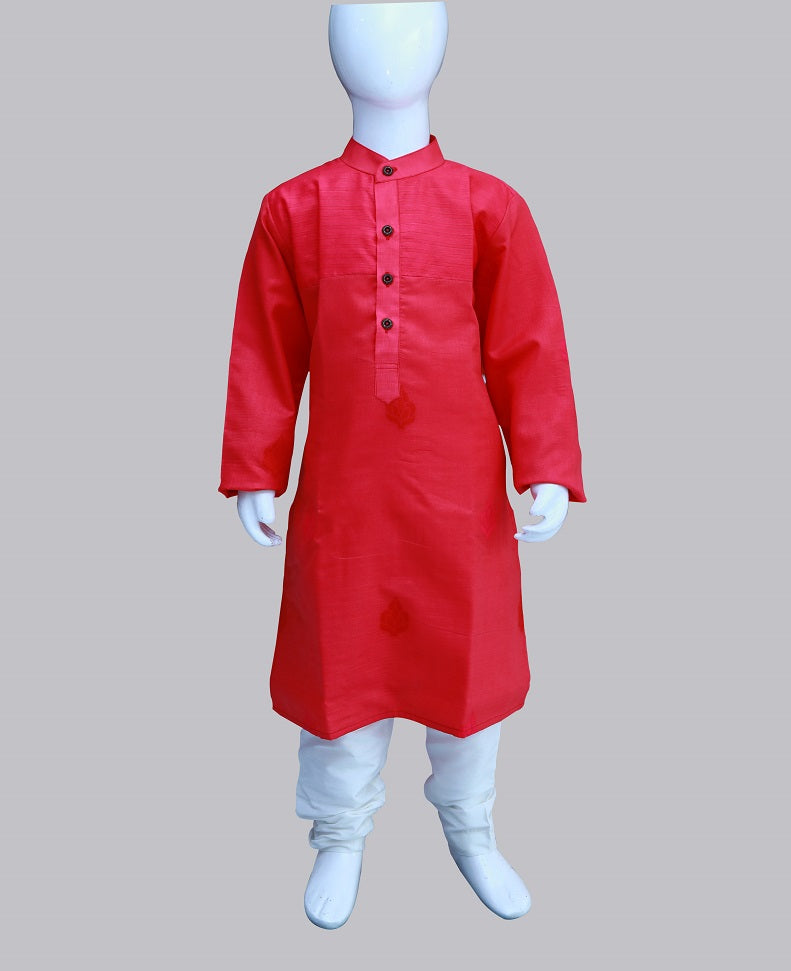 Baby Boy Plain Pink Kurta | S3BK