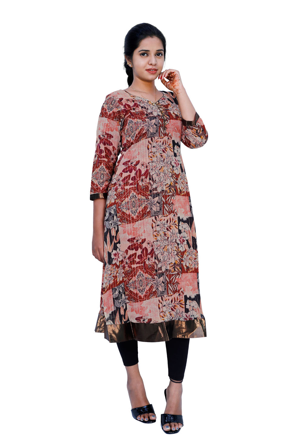 Women Printed A-line Kurta | S3K358