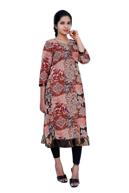 Women Printed A-line Kurta | S3K358