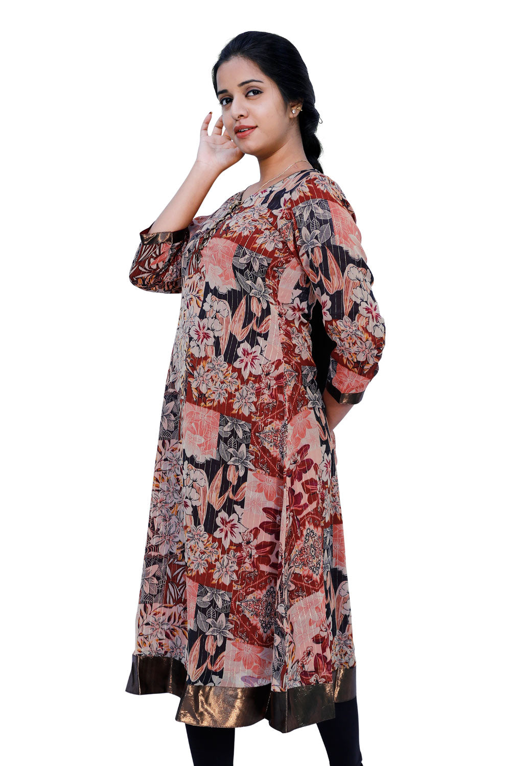 Women Printed A-line Kurta | S3K358