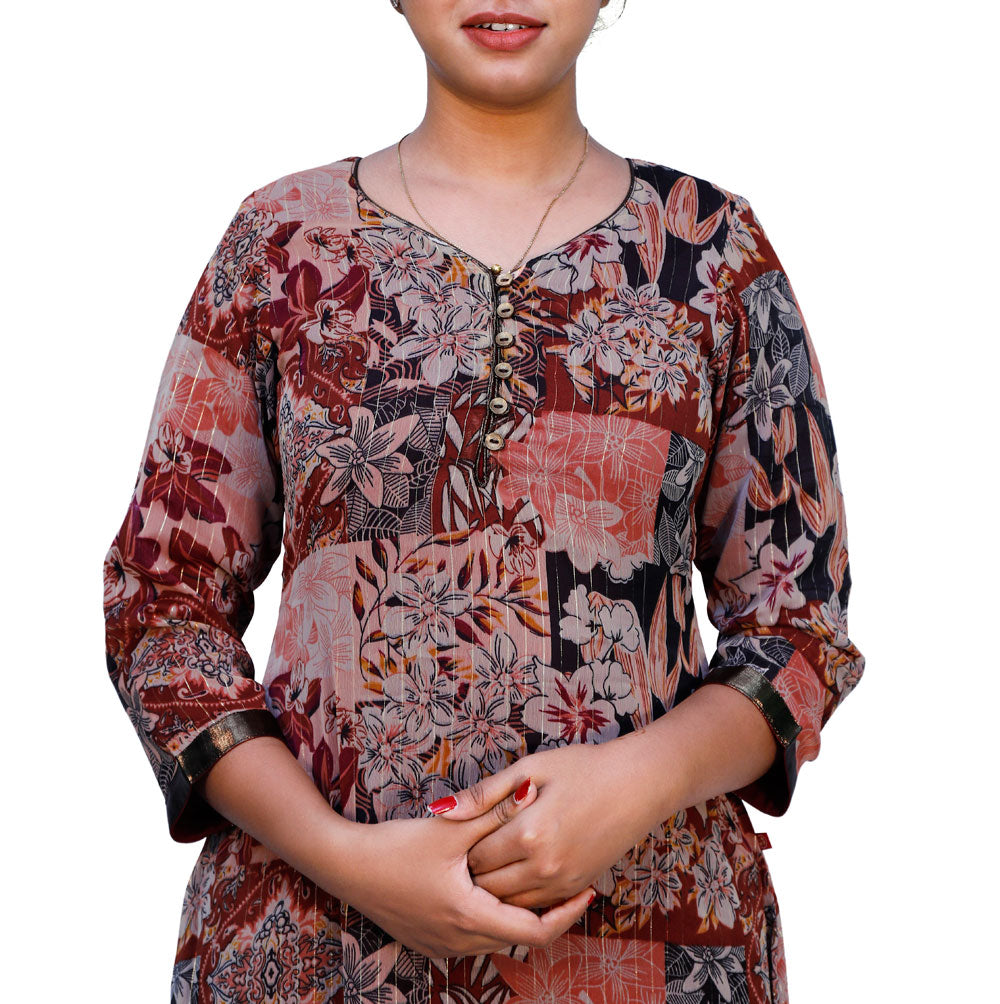 Women Printed A-line Kurta | S3K358