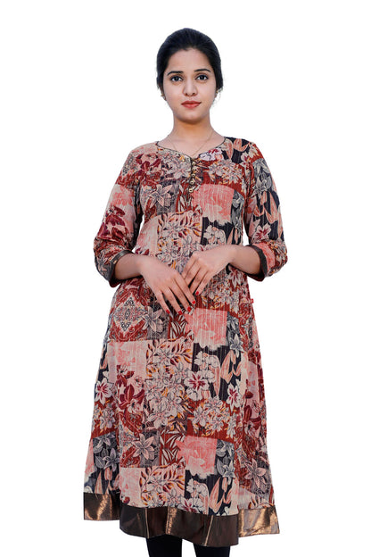 Women Printed A-line Kurta | S3K358