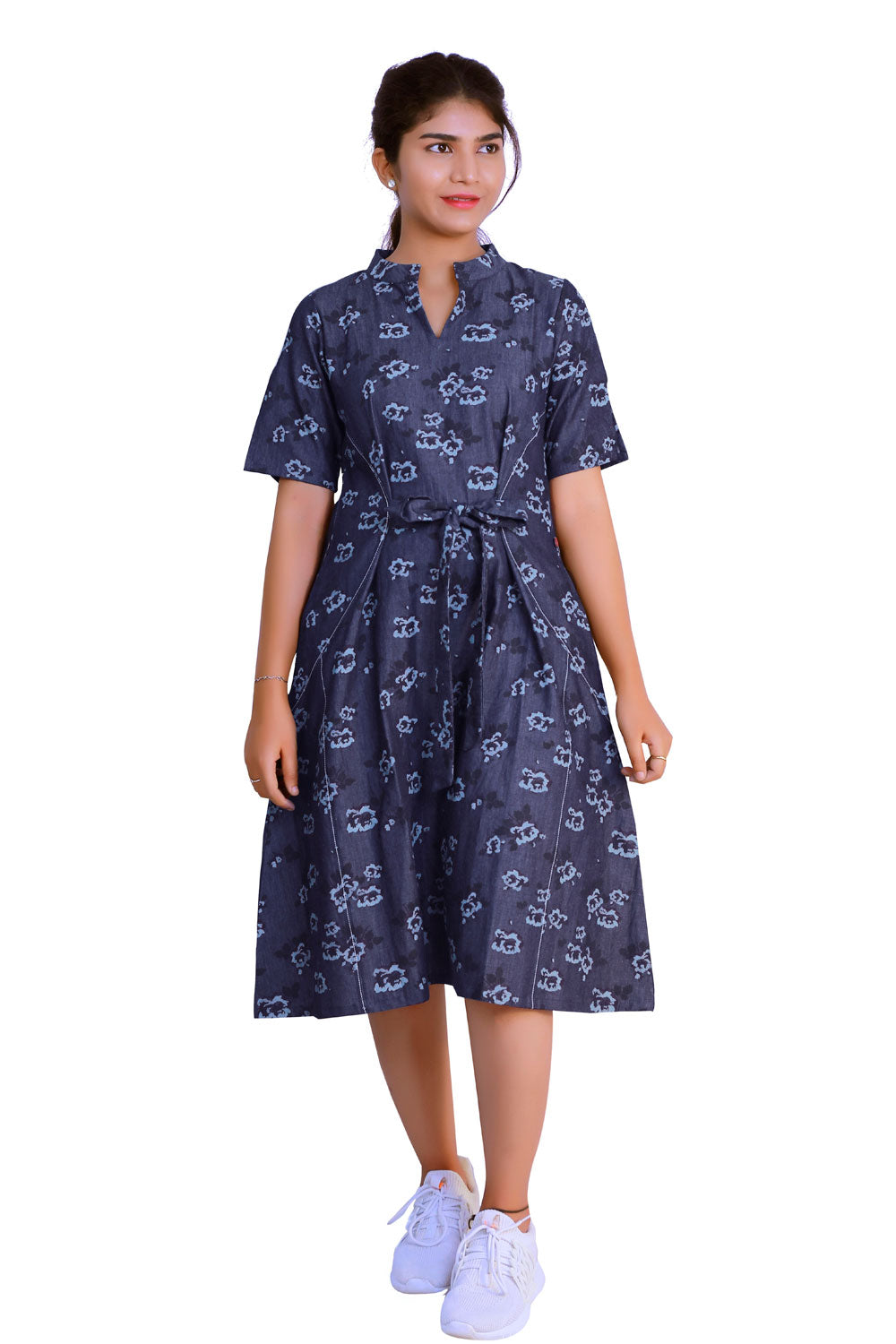 DENIM MAXI BLUE DRESS | S3D430