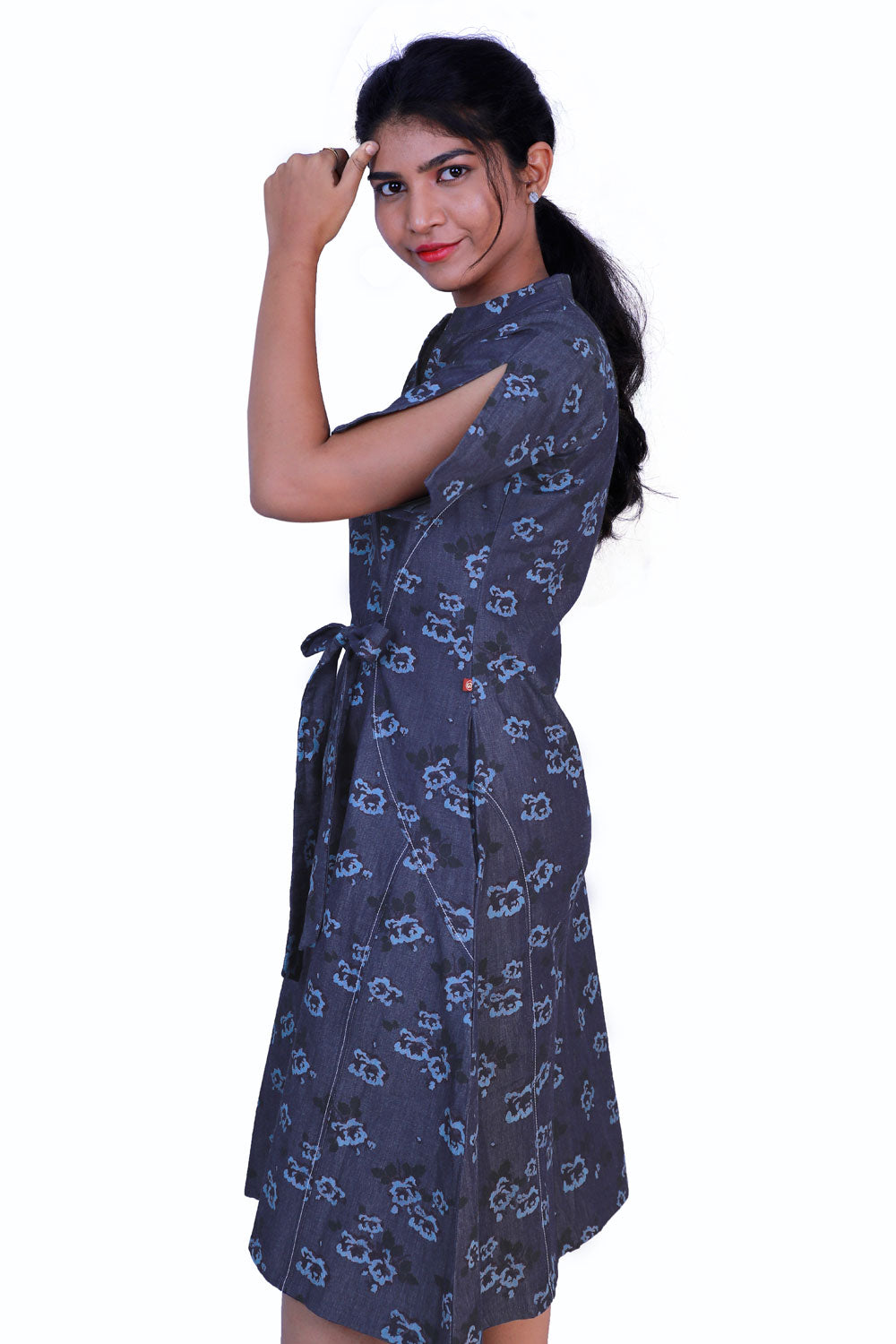 DENIM MAXI BLUE DRESS | S3D430
