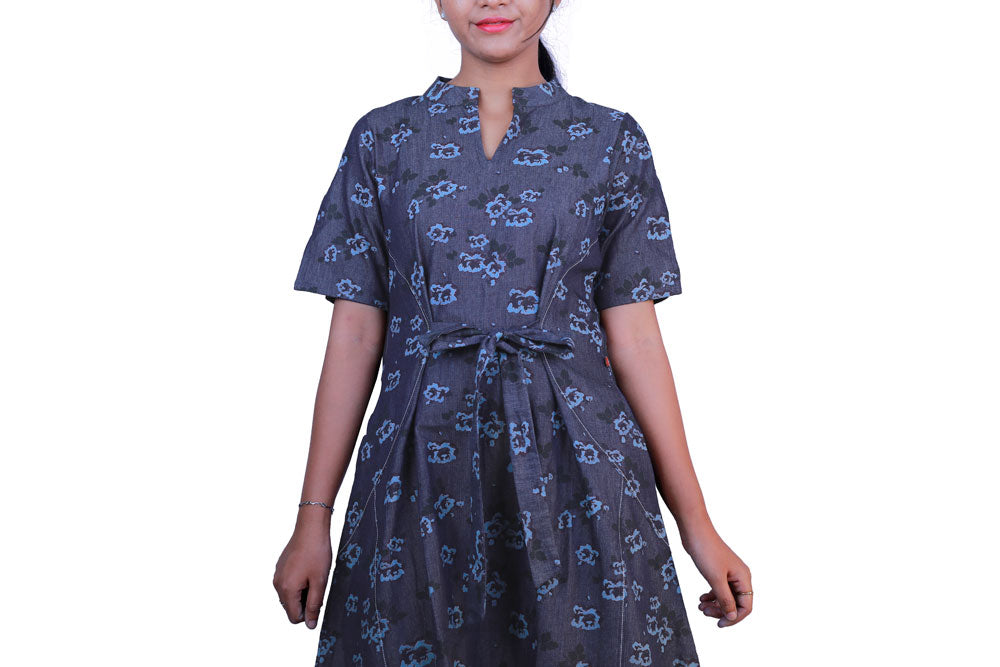 DENIM MAXI BLUE DRESS | S3D430