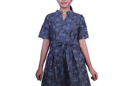 DENIM MAXI BLUE DRESS | S3D430