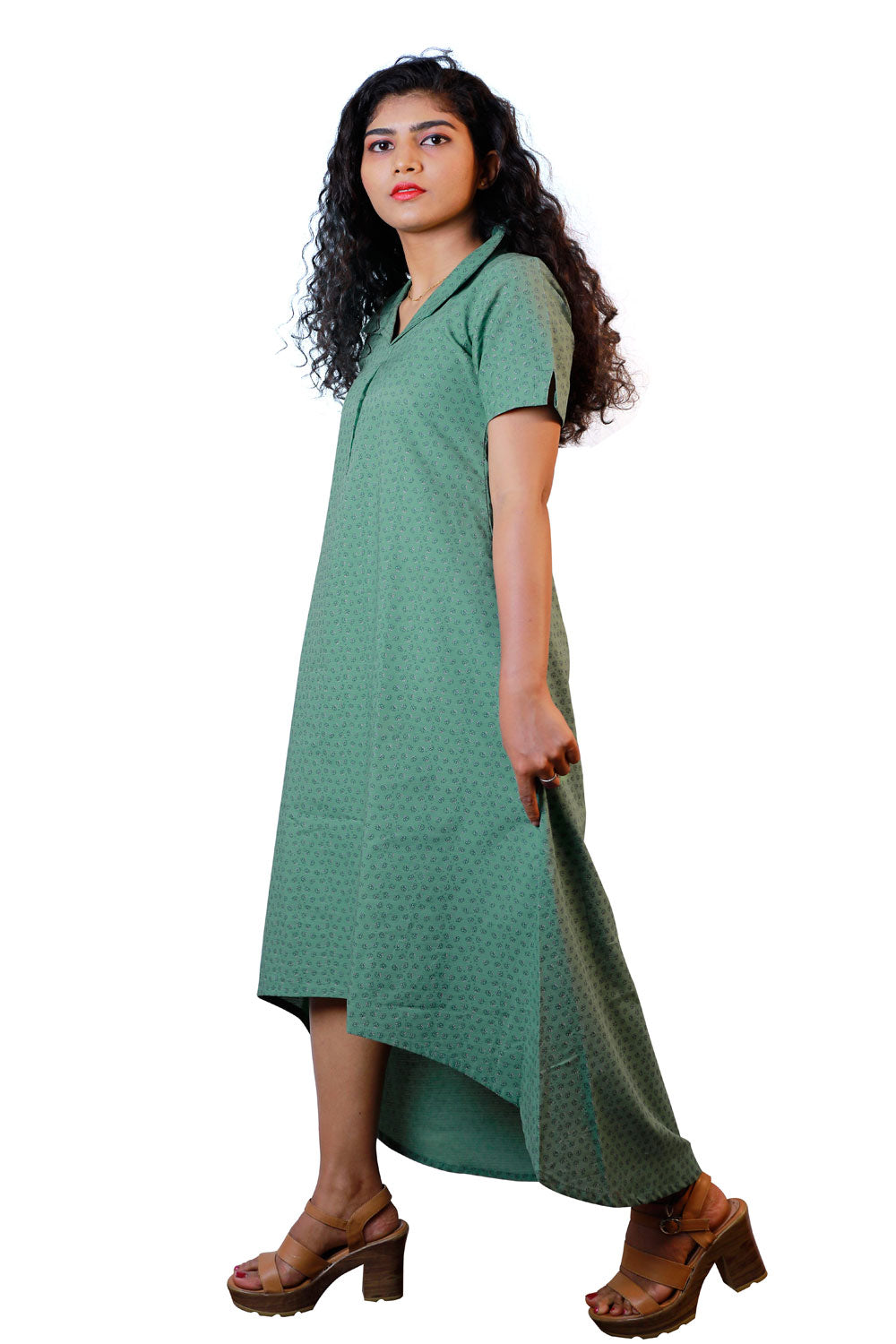 MAXI GREEN DRESS | S3W127