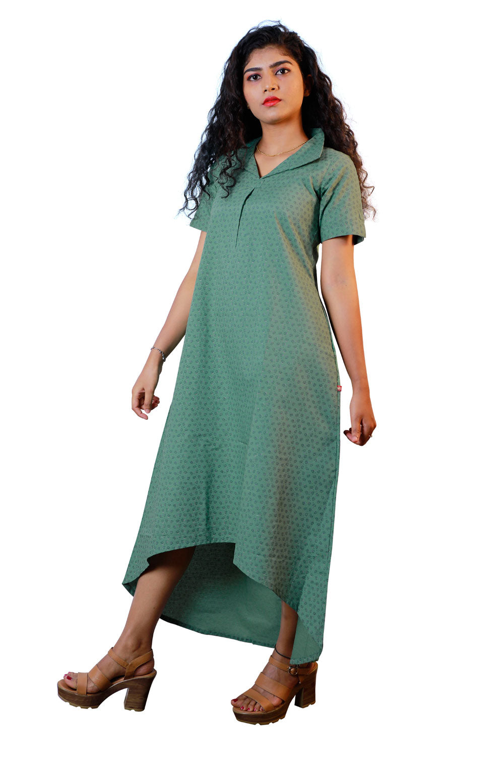 MAXI GREEN DRESS | S3W127
