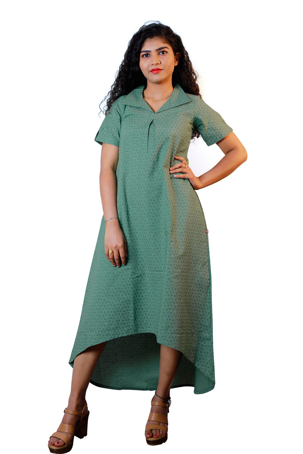 MAXI GREEN DRESS | S3W127