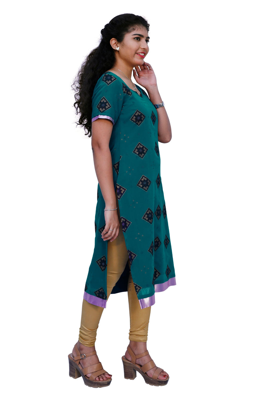 Women Green Kurti | S3K660