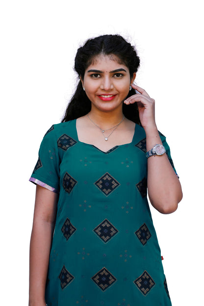 Women Green Kurti | S3K660