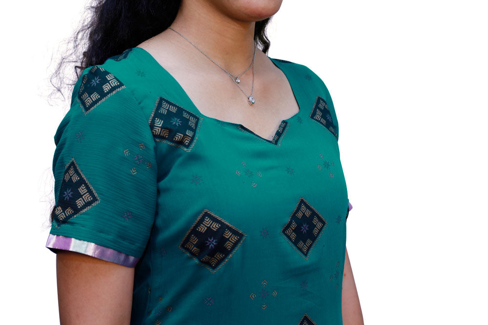 Women Green Kurti | S3K660