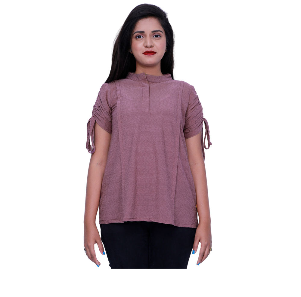 Purple Spandex Womens Shirt | S3T561