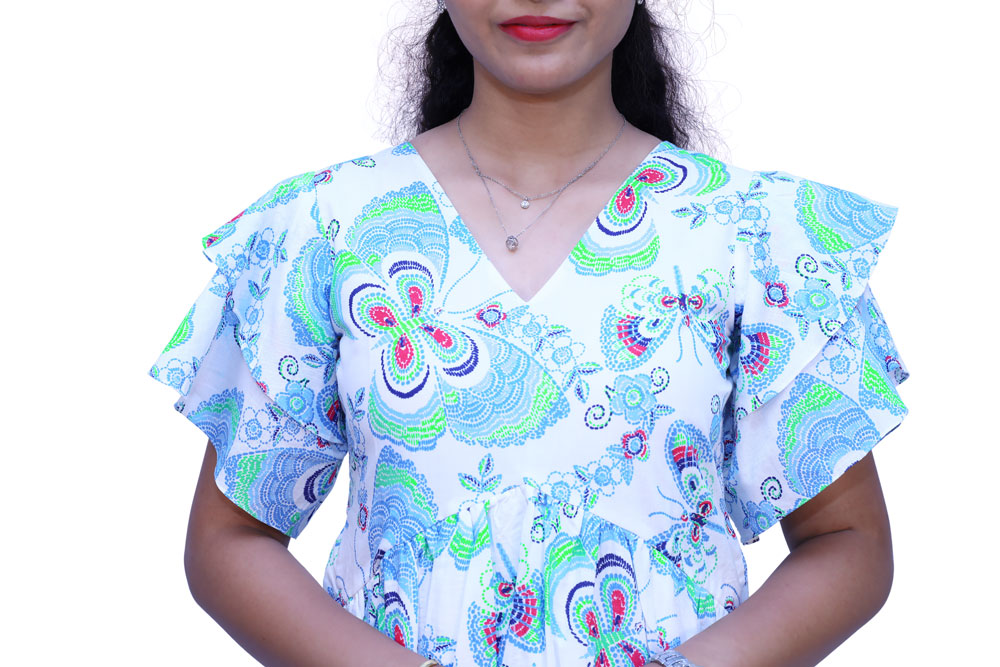 Women Fit and Flare White Dress