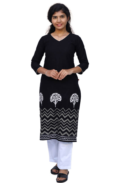 Women Printed Straight Kurta