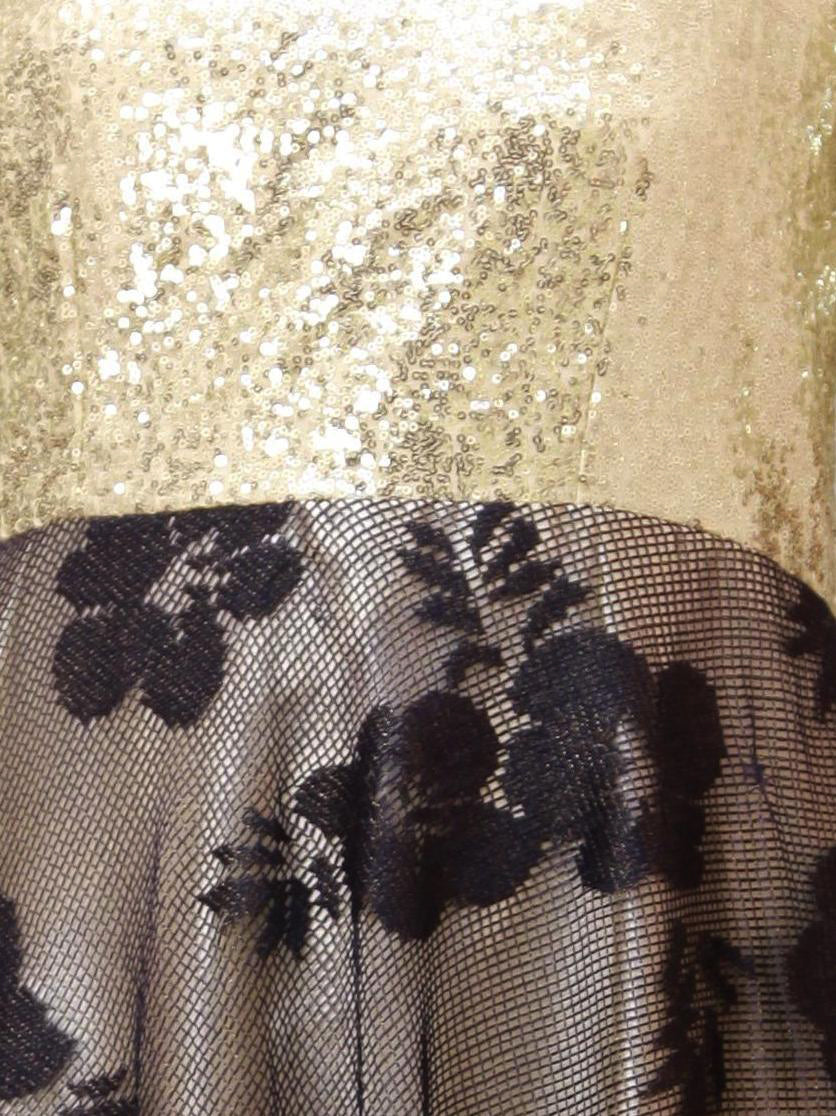 A-Line Bisque & Navy Blue Gown for Women | S3G174