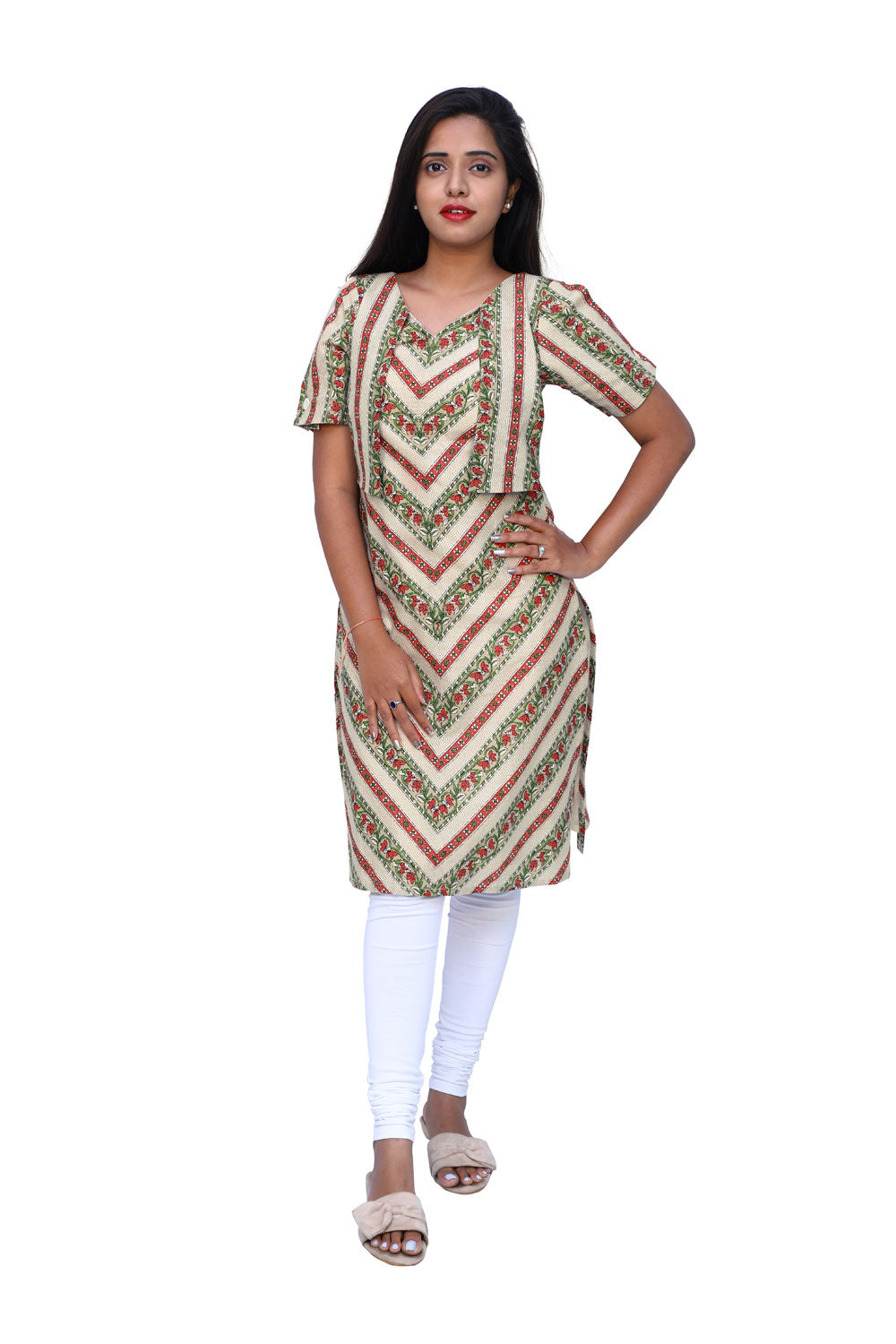 Women Color block Straight Kurta | S3K735