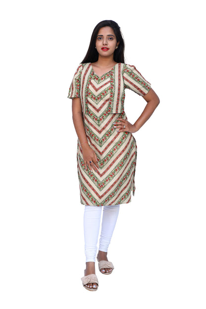 Women Color block Straight Kurta | S3K735