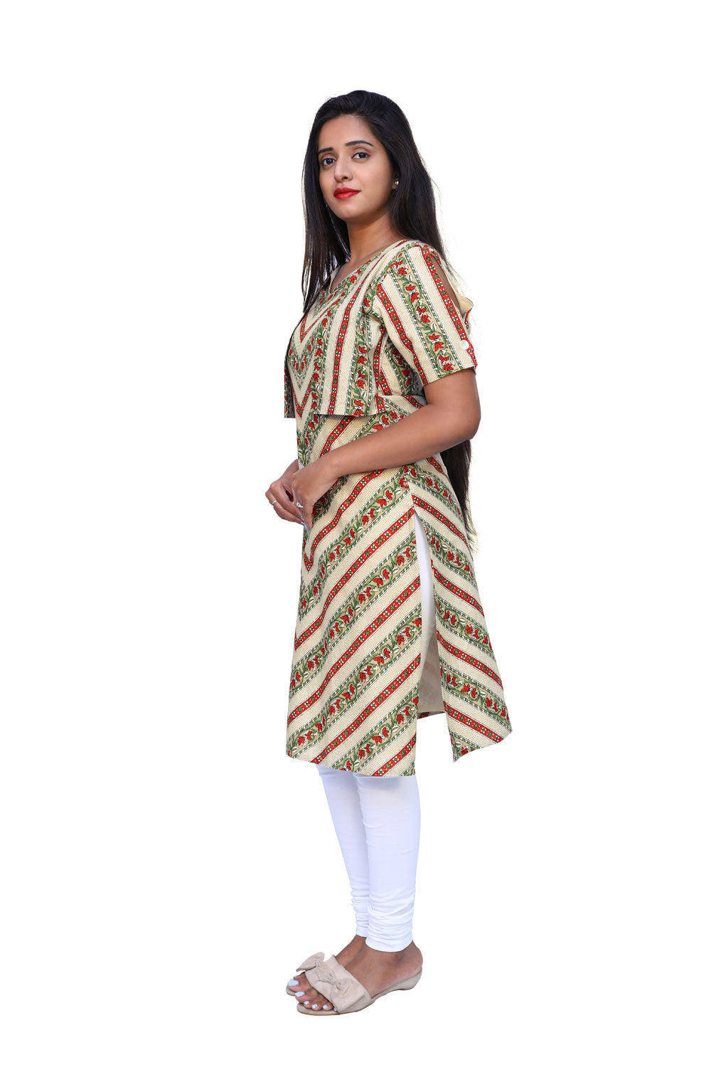 Women Color block Straight Kurta | S3K735