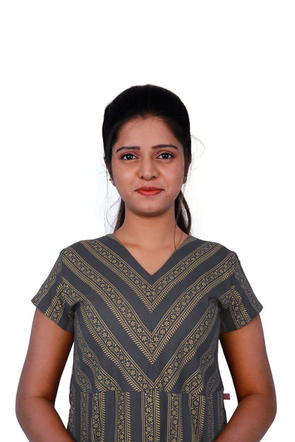 Women Printed Straight Kurta set | S3X187