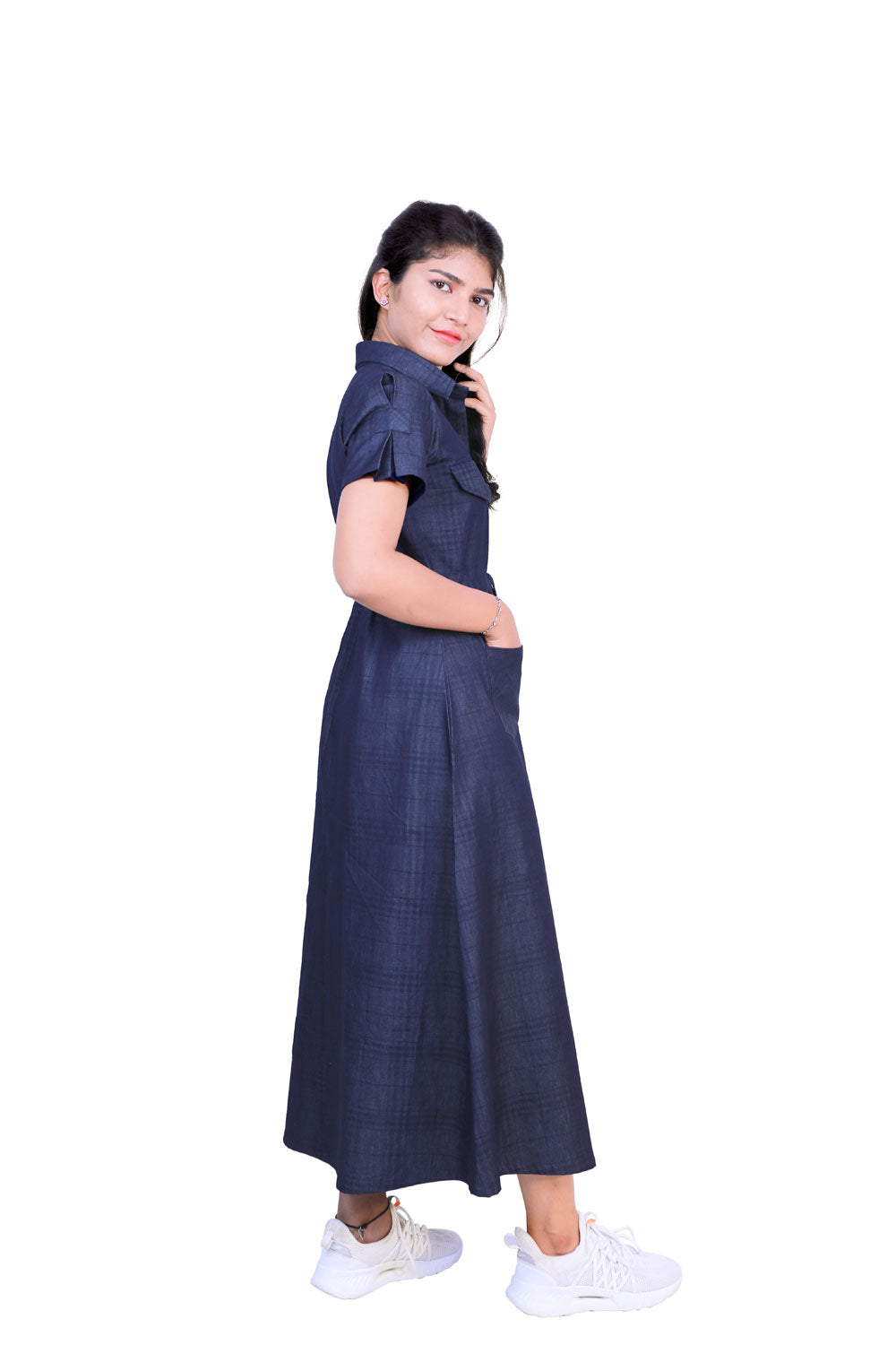 Buy TOPJIN Women's Plus Size Long Sleeve One Piece Denim Overall Dresses  Long Jeans Dresses Online at desertcartINDIA