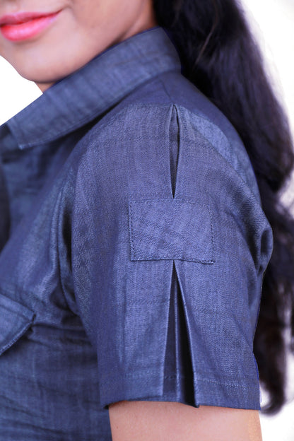 Denim One Piece Dress | S3D423