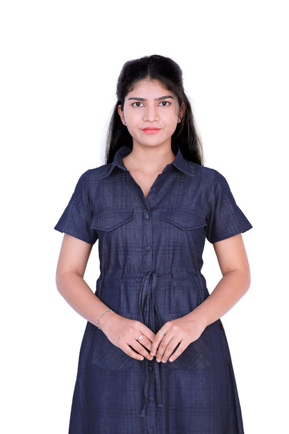 Denim One Piece Dress | S3D423