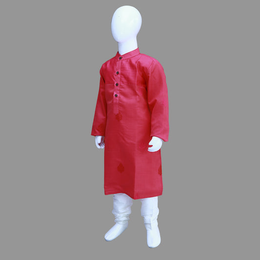 Baby Boy Plain Pink Kurta | S3BK