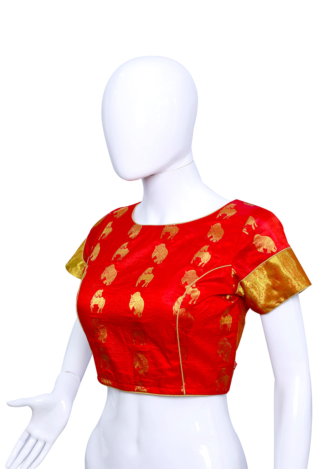 Candy Apple Color Princess Cut Blouse  | S3B29