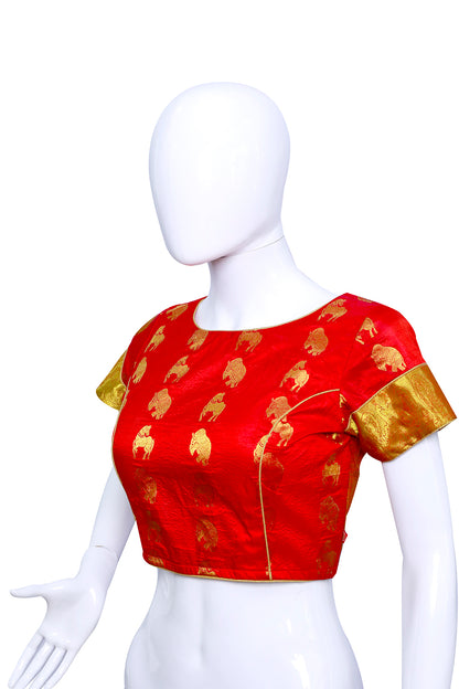 Candy Apple Color Princess Cut Blouse  | S3B29