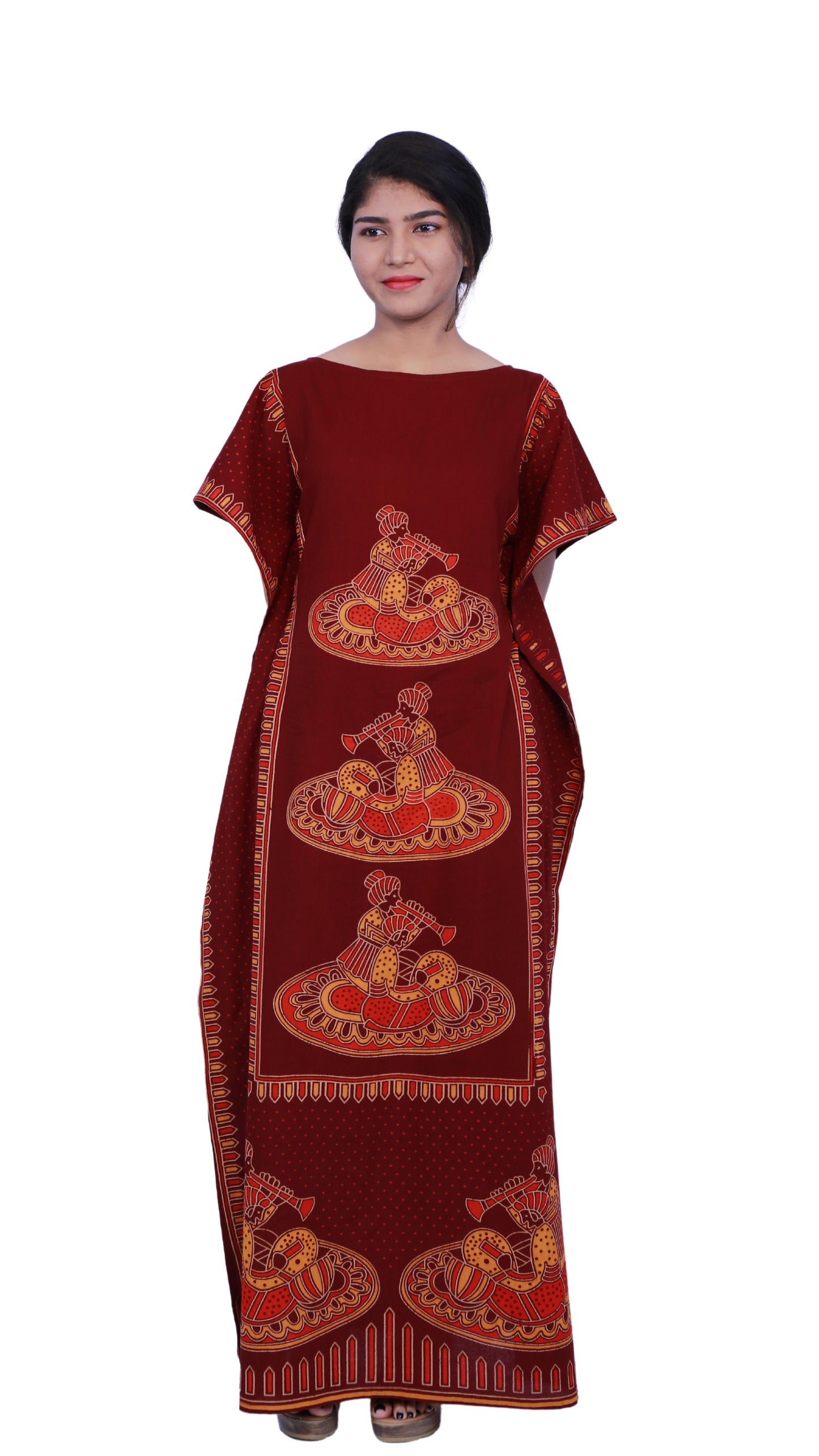 Maroon full length Kafthan | S3FK494