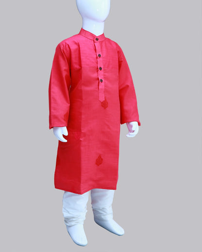 Baby Boy Plain Pink Kurta | S3BK