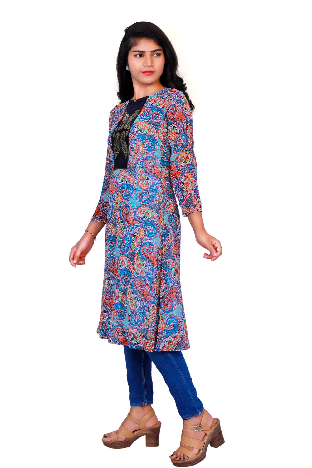Women Aztec Straight Kurta | S3K360