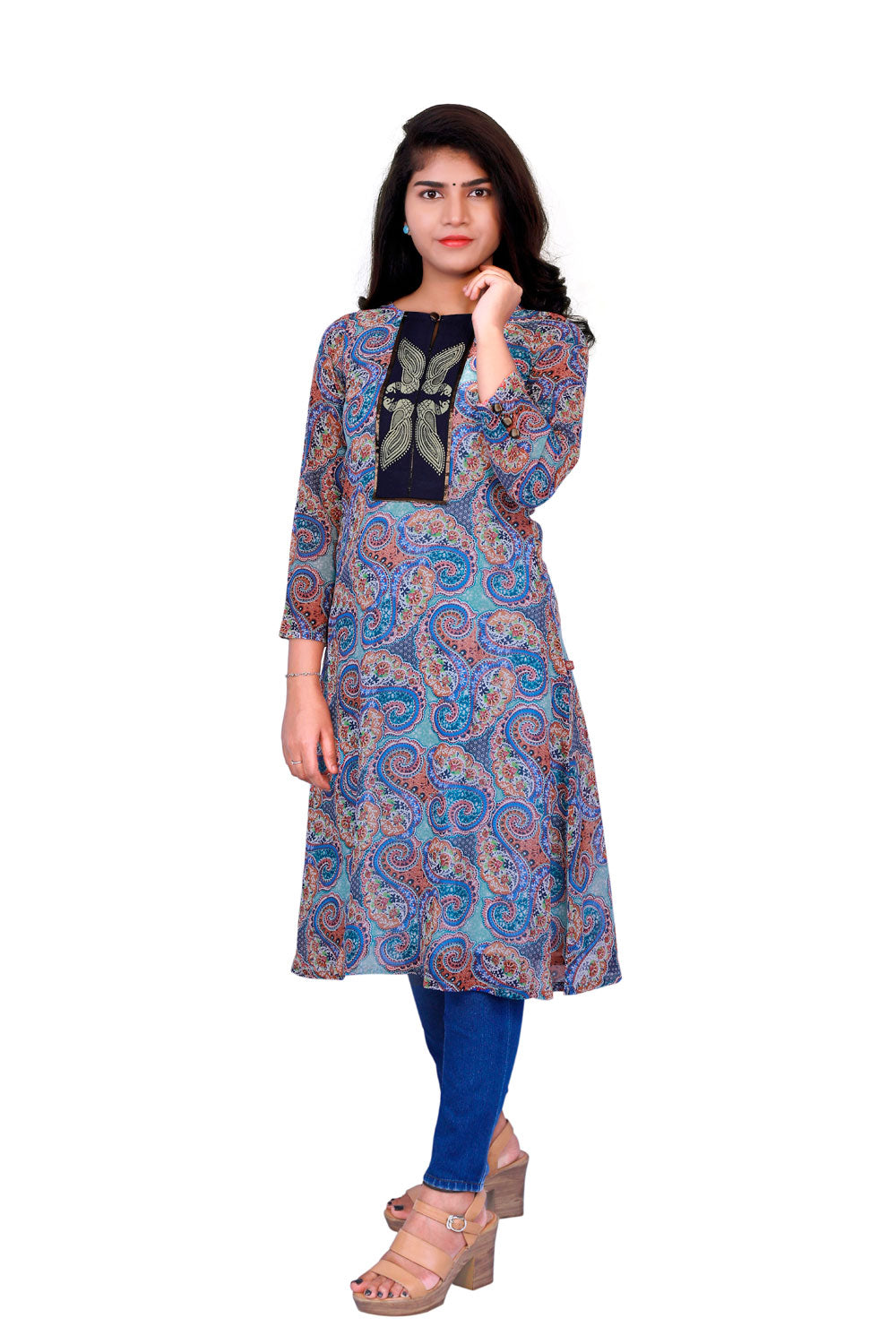 Women Aztec Straight Kurta | S3K360