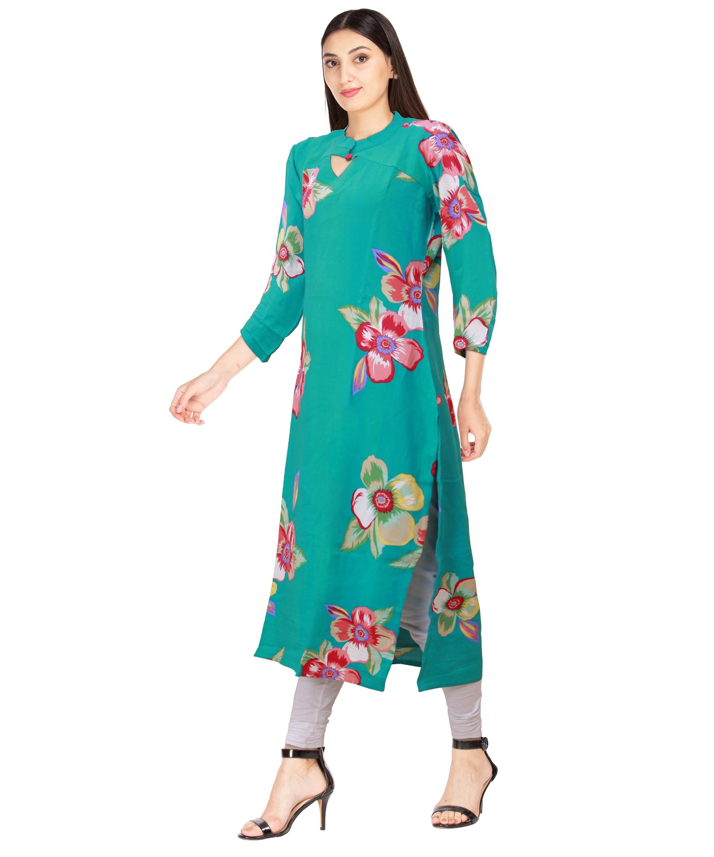 Mint Green Straight Kurta | S3K063