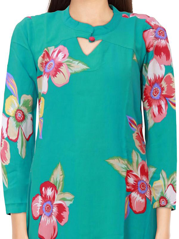 Mint Green Straight Kurta | S3K063