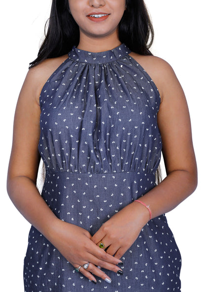 Blue Denim Bodycon Dress | S3D428