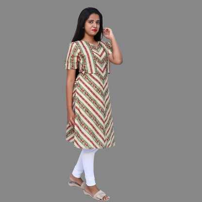 Women Color block Straight Kurta | S3K735