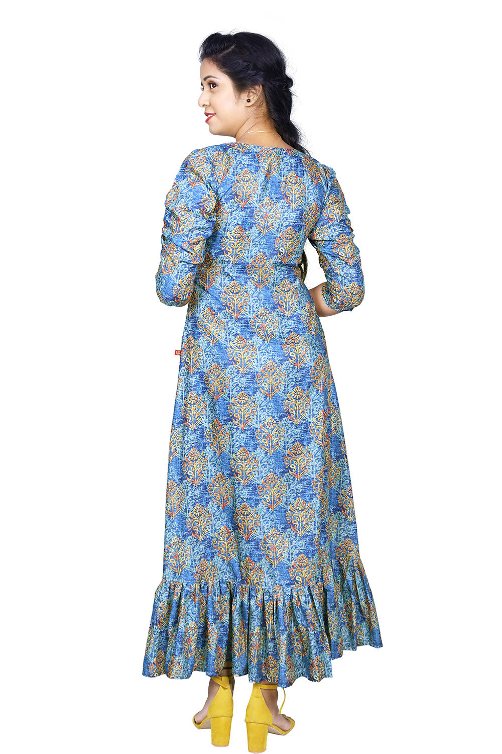 Blue Printed Maxi | S3K907