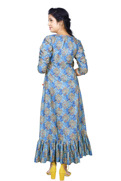 Blue Printed Maxi | S3K907